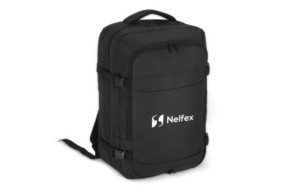 R-PET 600D Handgepäck Rucksack 22L, schwarz