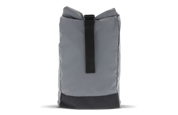 Reflektierender Rolltop-Rucksack 26x13x50cm, grau
