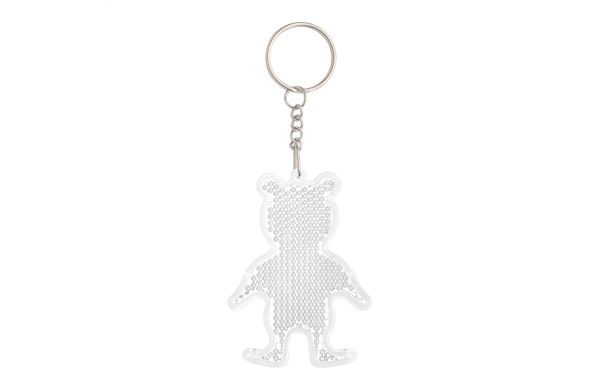 Reflektor-Anhänger Safebear, weiss