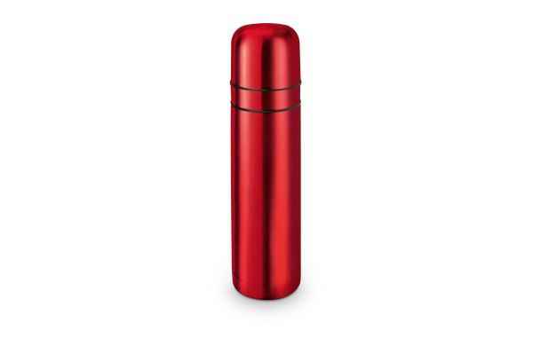 ROMINOX® Isolierkanne // Cup in Cup - mit 2 Deckeln - Rot