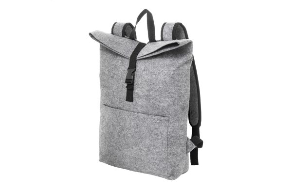 RPET-Filz-Rucksack Refelt Roll, grau