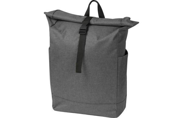 Rucksack mit farbigen Applikationen - schwarz
