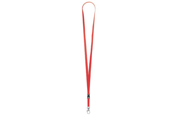 SchlüB-Lanyard Standard mit Schnappverschluss_ 10 mm_ blau