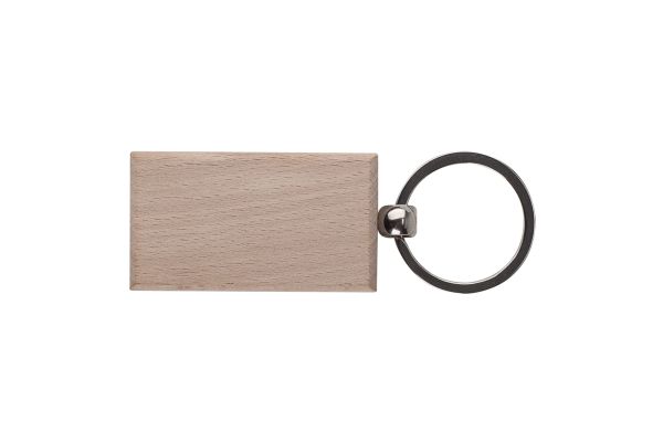 Schlüsselring Holz rechteckig, holz