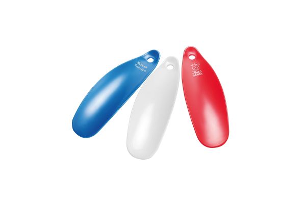 Schuhlöffel mit Öse_ oval_ kurz_ blau