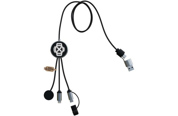 SCX.design C34 7 in 1 Ladekabel für Smartwatches, schwarz