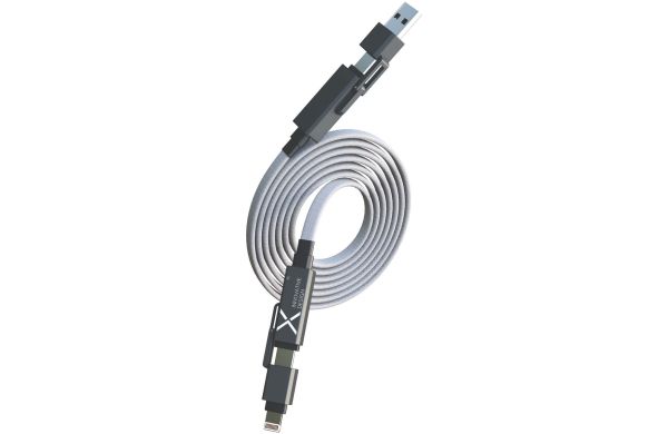 SCX.design C58 60 W magnetisches Flachladekabel, grau