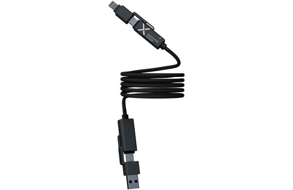 SCX.design C59 100 W magnetisches Silikon Ladekabel, schwarz