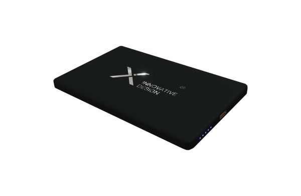 SCX.design P22 5000 mAh ultradünne, magnetische Powerbank, schwarz