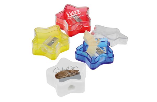 Spitzer Stern_ blau-transparent