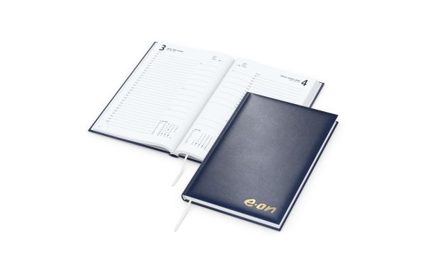 Tageskalender Basic Mo.–Fr. je 1 Seite 320 Seiten Kunstleder-Hardcover - Prägung
