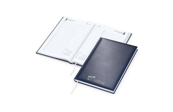 Tageskalender Basic Mo.–Fr. je 1 Seite 320 Seiten Kunstleder-Hardcover - Siebdruck-Digital