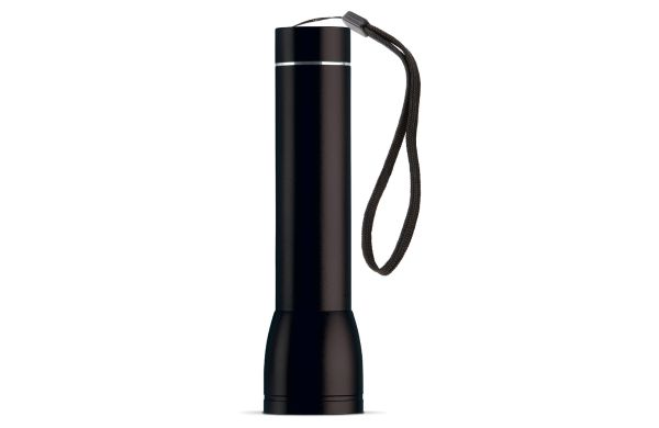 Taschenlampe mit Powerbank 2200mAh, schwarz