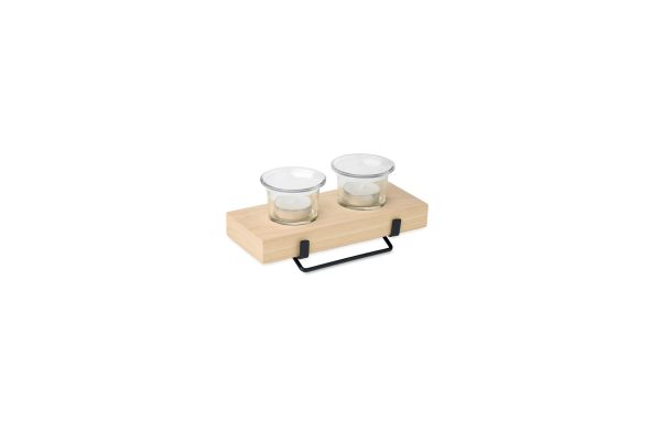 Teelichthalter-Set, Holz