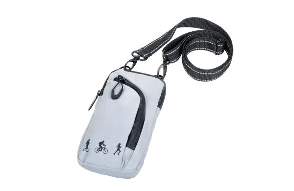 TROIKA-Handy-UmhAEngetasche-REFLACTIVE-SMARTBAG-grau-schwarz