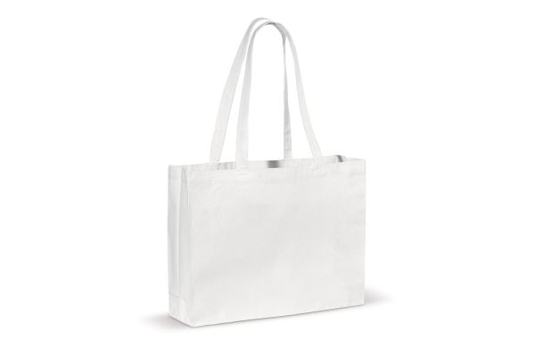 Umhängetasche Leinwand OEKO-TEX®270g-m² 45x10x33cm, weiss