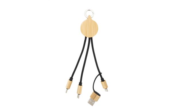 USB Ladekabel Cobbel Mini, natur/schwarz
