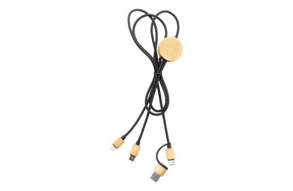 USB-Ladekabel Cobbel, natur/schwarz