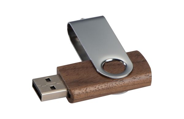 USB Stick aus dunklem Holz 4GB - braun