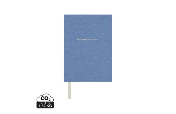 VINGA "One memory a day" GRS-recyceltes Papierjournal, blau