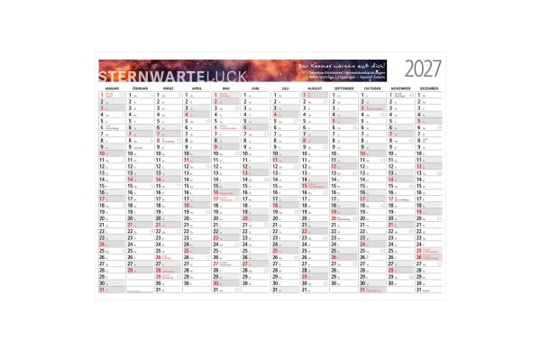 Wandplaner Cosmos 841 × 594 mm Jan. – Dez. - gefalzt