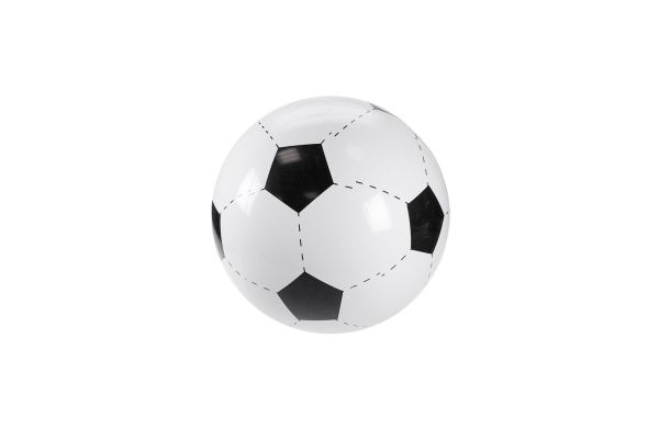Wasserball "Fußball", klein, weiss