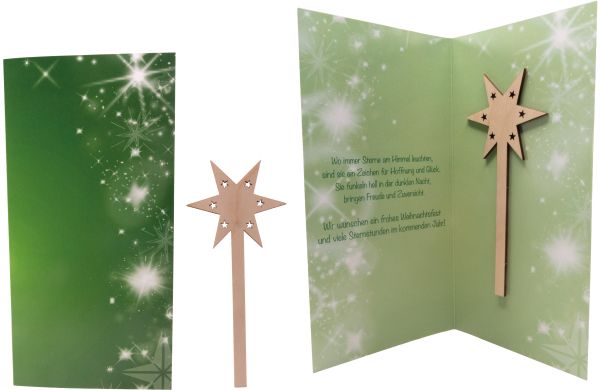 Weihnachtskarte Sternstunde