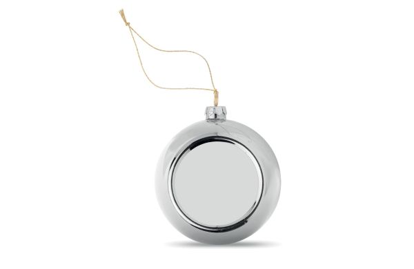 Weihnachtskugel Sublimation - silber