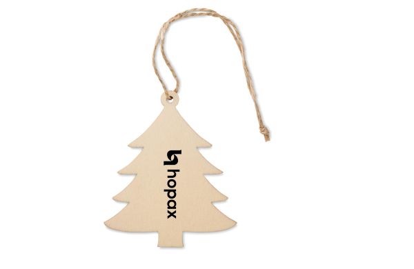 Weihnachtsschmuck, Tanne - holzfarben