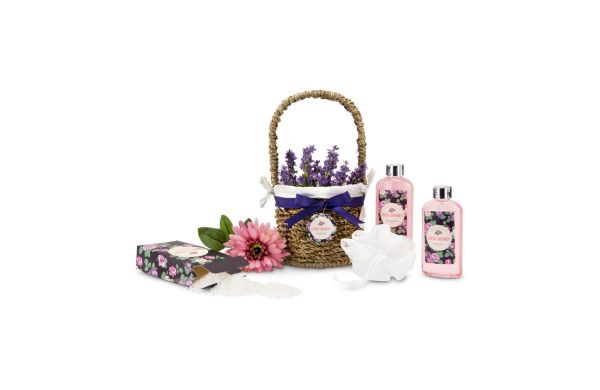 Wellness-Geschenkset: Lavendelkörbchen