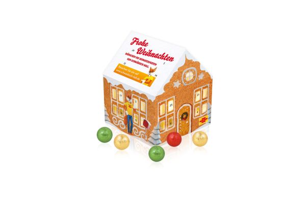 Werbe-Klappkarte Mit Weihnachtsmann Von Milka Klimaneutral FSC