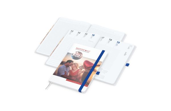 Wochenkalender vorne und Notizen hinten Match-Hybrid Papier-Hardcover - Papier matt