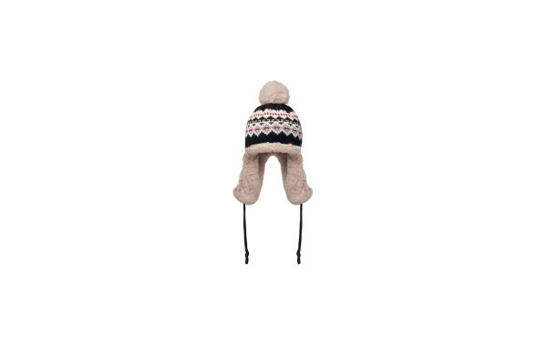 YULONG Gestrickte Ohrenmütze, schwarz