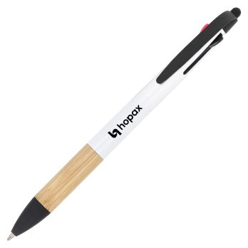 3-Farben-Stift mit Bambusgriff