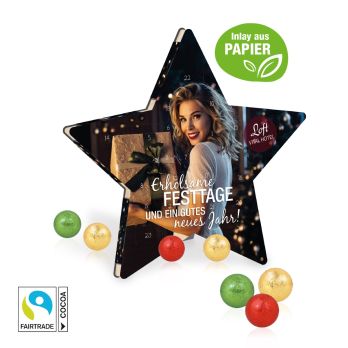 Adventskalender Stern Mit Fairtrade® Schokolade