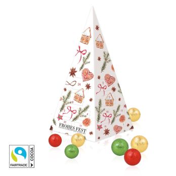Adventskalender Weihnachtspyramide Mit Fairtrade® Schokolade