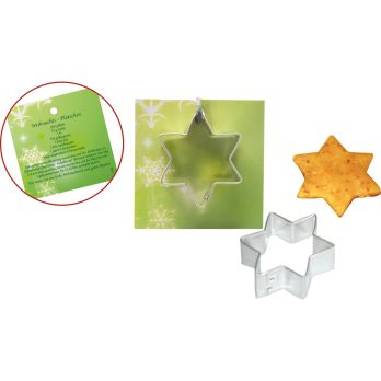 Backförmchen-Karte Stern