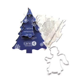 Backförmchen mit Rezeptblock Tannenbaum