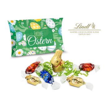Geschenkartikel: Lindt Ostertasche inkl. Lindt-Goldhase - auch in individueller Kissenverpackung