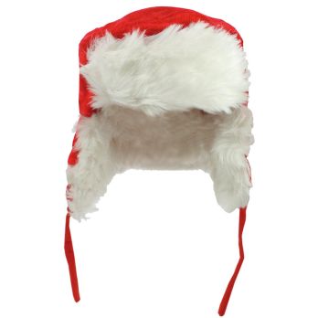 Kinder Weihnachtsmütze mit Plüsch