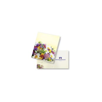 Klappkärtchen Bunte Blumenwelt