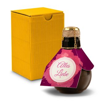 Kleinste Sektflasche der Welt! Alles Liebe - Inklusive Geschenkkarton