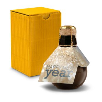 Kleinste Sektflasche der Welt! Happy New Year - Inklusive Geschenkkarton