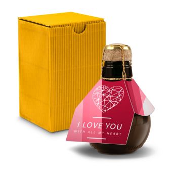 Kleinste Sektflasche der Welt! I love u - Inklusive Geschenkkarton