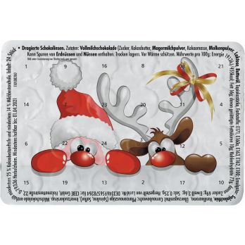 Kleinster (Advents-)Kalender der Welt "Standard" mit Schokolinsen