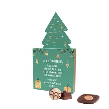 Lindt Werbeschuber "Tannenbaum", Lindt Mini Pralinés, Weihnachten