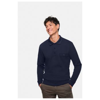 Unisex Pocket-Polo-Sweatshirt "Premium" 457