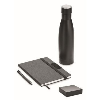 YOKOSO Set Notizbuch mit Flasche