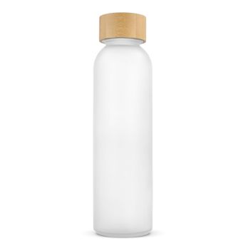 Wasserflasche aus Glas mit Bambus, 500ml