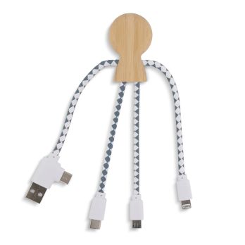 Xoopar Mr. Bio Bamboo Charging Cable